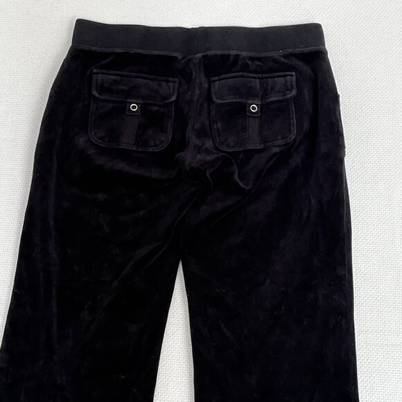 Vtg Y2K Tommy Girl Womens Velour Velvet Lounge Pants Pockets 90s Medium READ - Picture 9 of 9